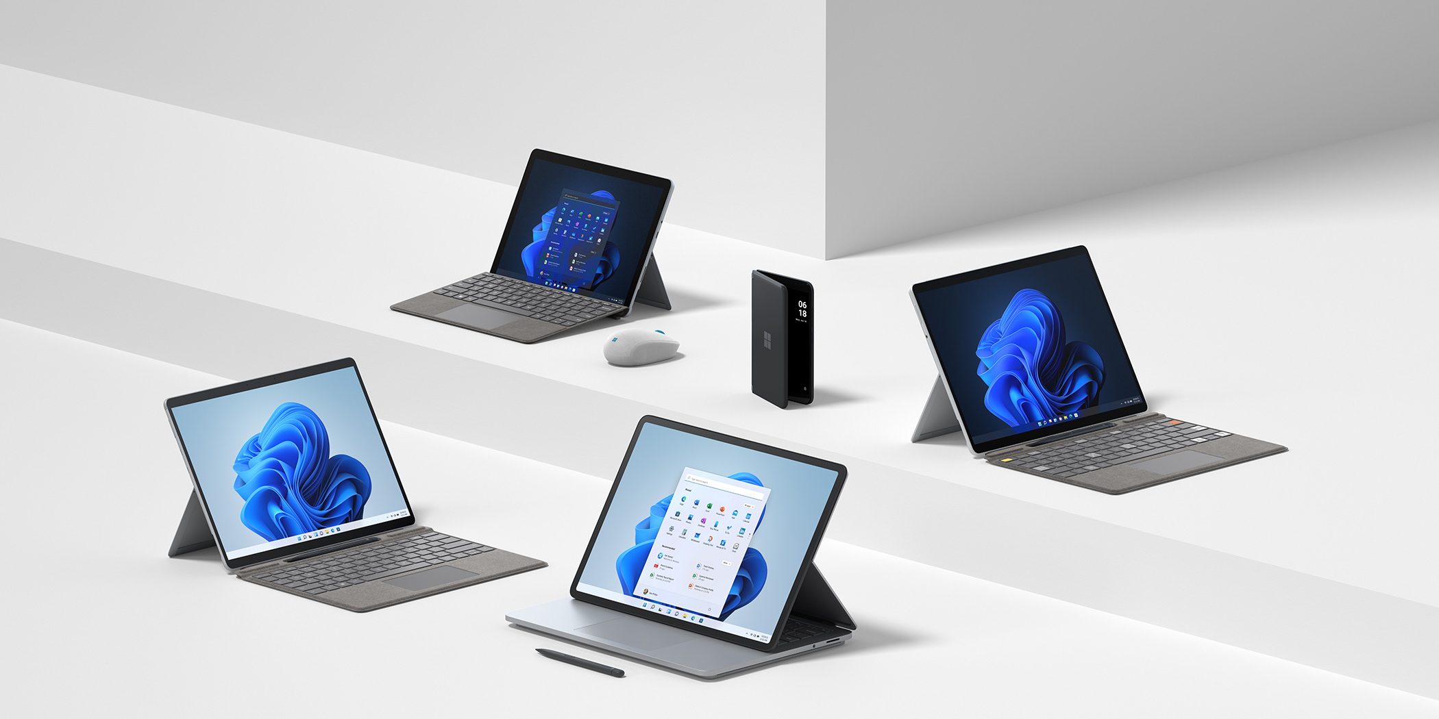 Surface-Family-3 Neues Microsoft Surface Portfolio für Windows 11