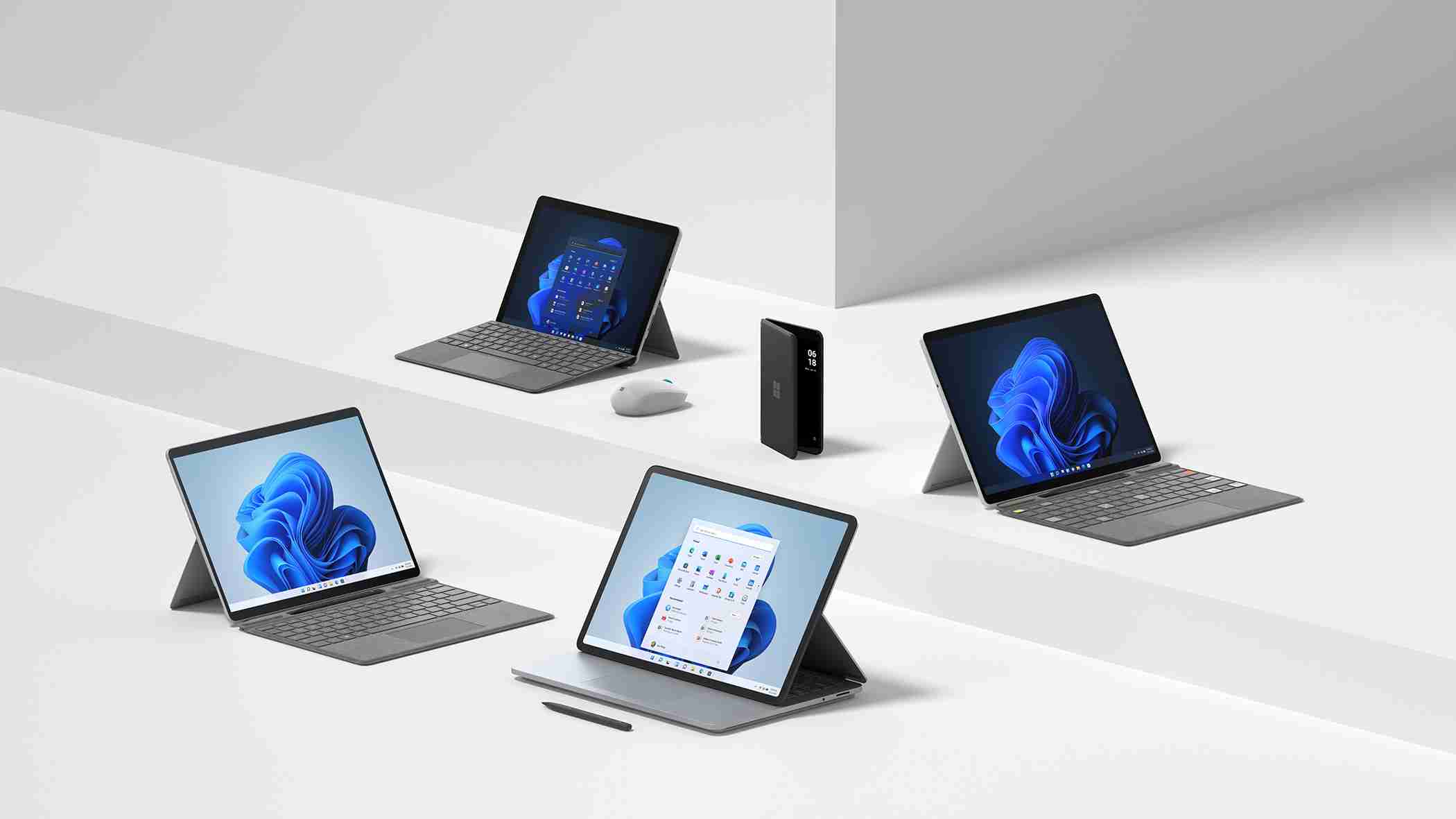 Surface-Family-3 Neues Microsoft Surface Portfolio für Windows 11